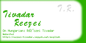tivadar reczei business card